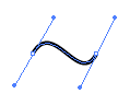 Bézier curve in Adobe Illustrator CS2