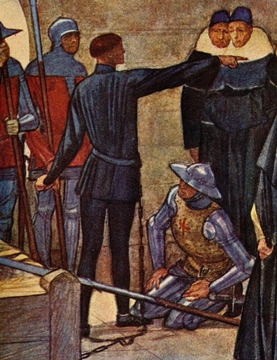 Bishop Cauchon in Joan of Arc's prison (detail)