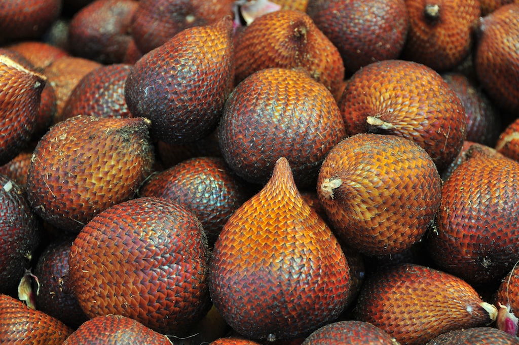 Tilings: Overlapping scales of snakefruit.