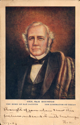 General Sam Houston, the hero of San Jacinto