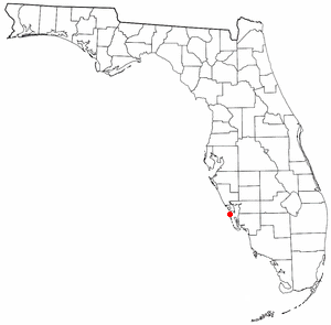 Location of Boca Grande, Florida
