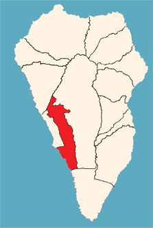 Location of Los Llanos de Aridane