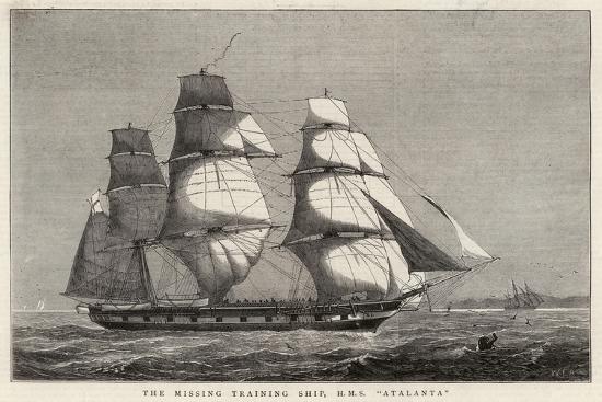 The missing Training Ship, HMS 'Atlanta' - The Graphic 1880