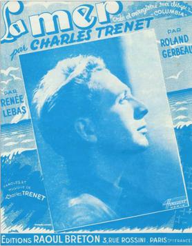 La Mer, Charles Trenet, musical score edited in France, 1946.jpg