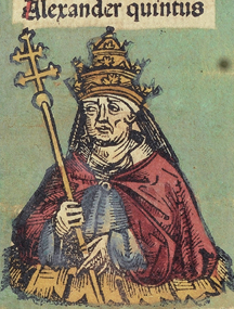 Nuremberg Chronicle f 235v 3 Alexander V