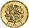 British one pound coin 1997 Lions Passant