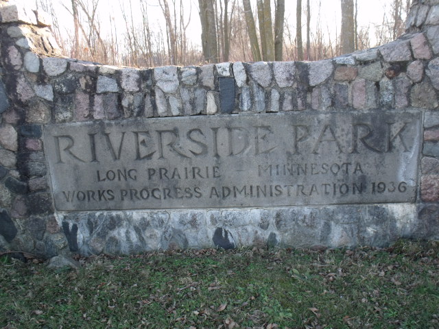 WPA stone work at Riverside Park, Long Prairie, Minnesota