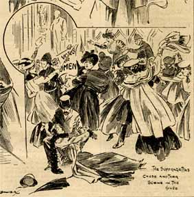 Suffragettes, Daily Graphic, 14 February 1907
