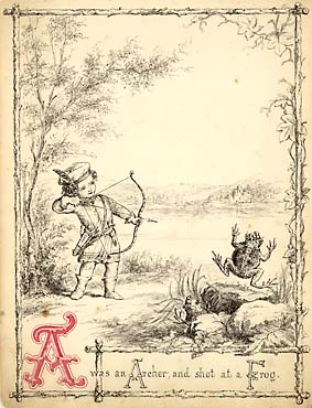 Amelia Frances Howard-Gibbon Illustrated Comic Alphabet A