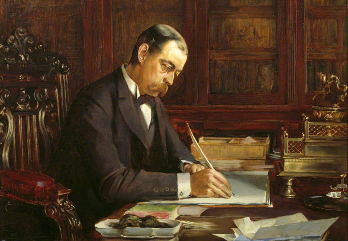 Image Lord Randolph Henry Spencer Churchill 1849 1895 Seated At His   Lord Randolph Henry Spencer Churchill (1849–1895)%2C Seated At His Desk 