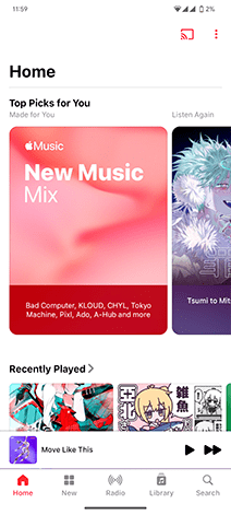 Apple Music for Android screenshot