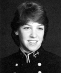 Lisa Caputo as an Annapolis cadet