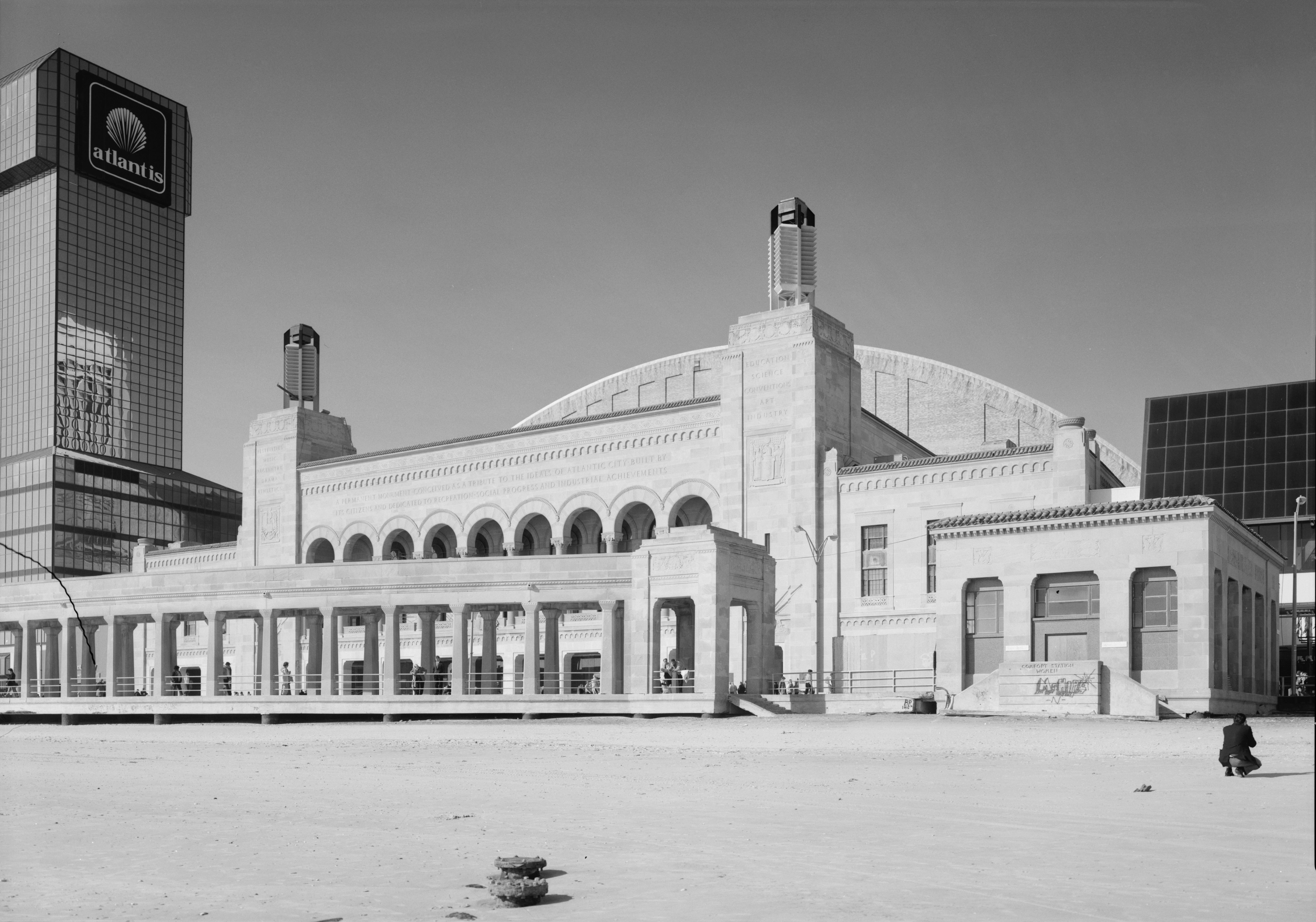 Image: Atlantic City Convention Hall On Boardwalk West of Mississippi