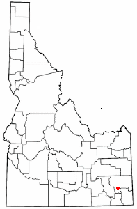 Location of Grace, Idaho