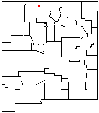 Location of Heron Lake within New Mexico