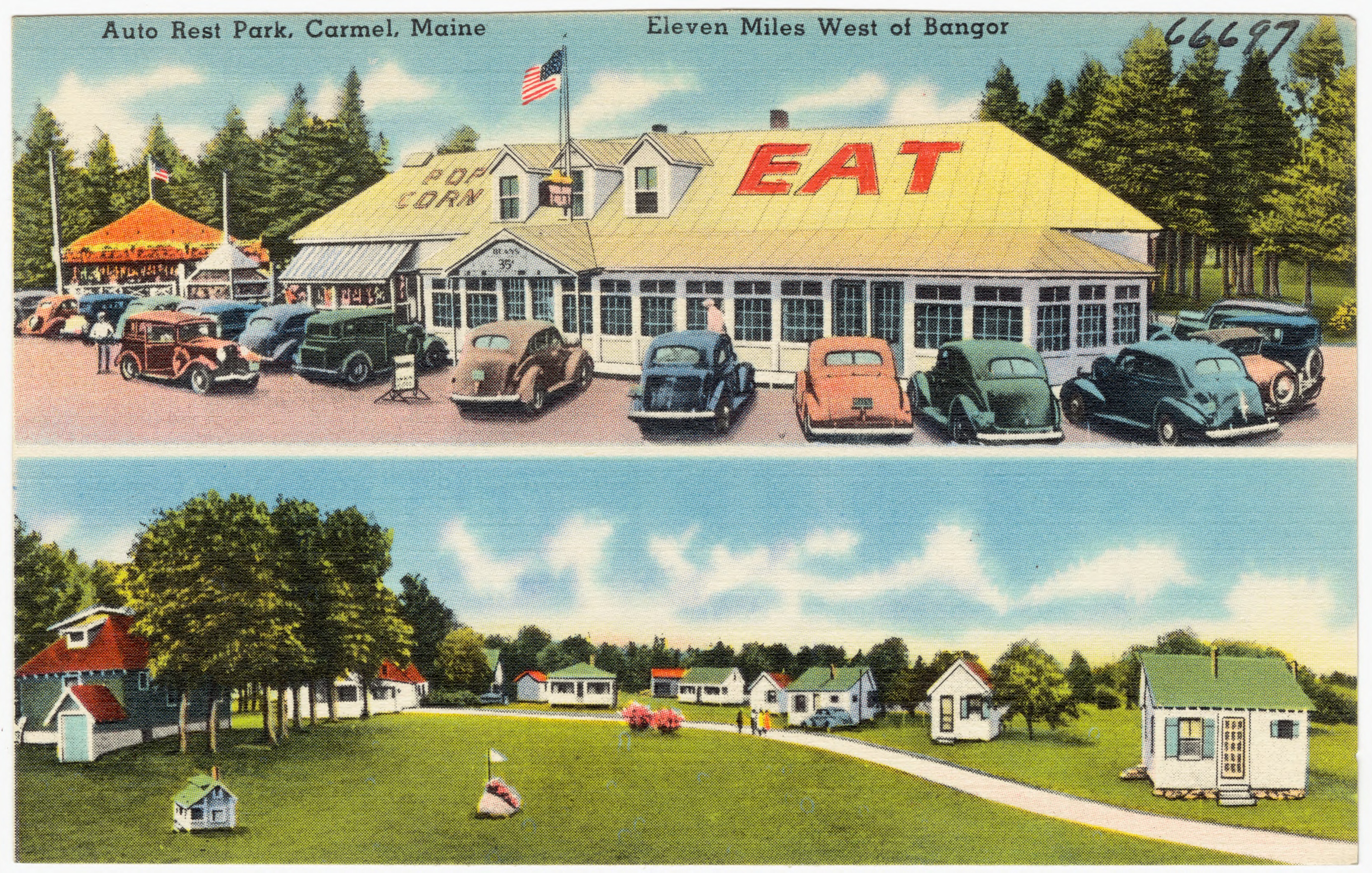 Image Auto Rest Park, Carmel, Maine, eleven miles west of Bangor (66697)