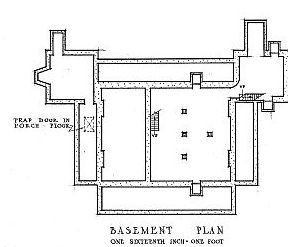 Gordon Hall Dexter MI 1934 basement plan