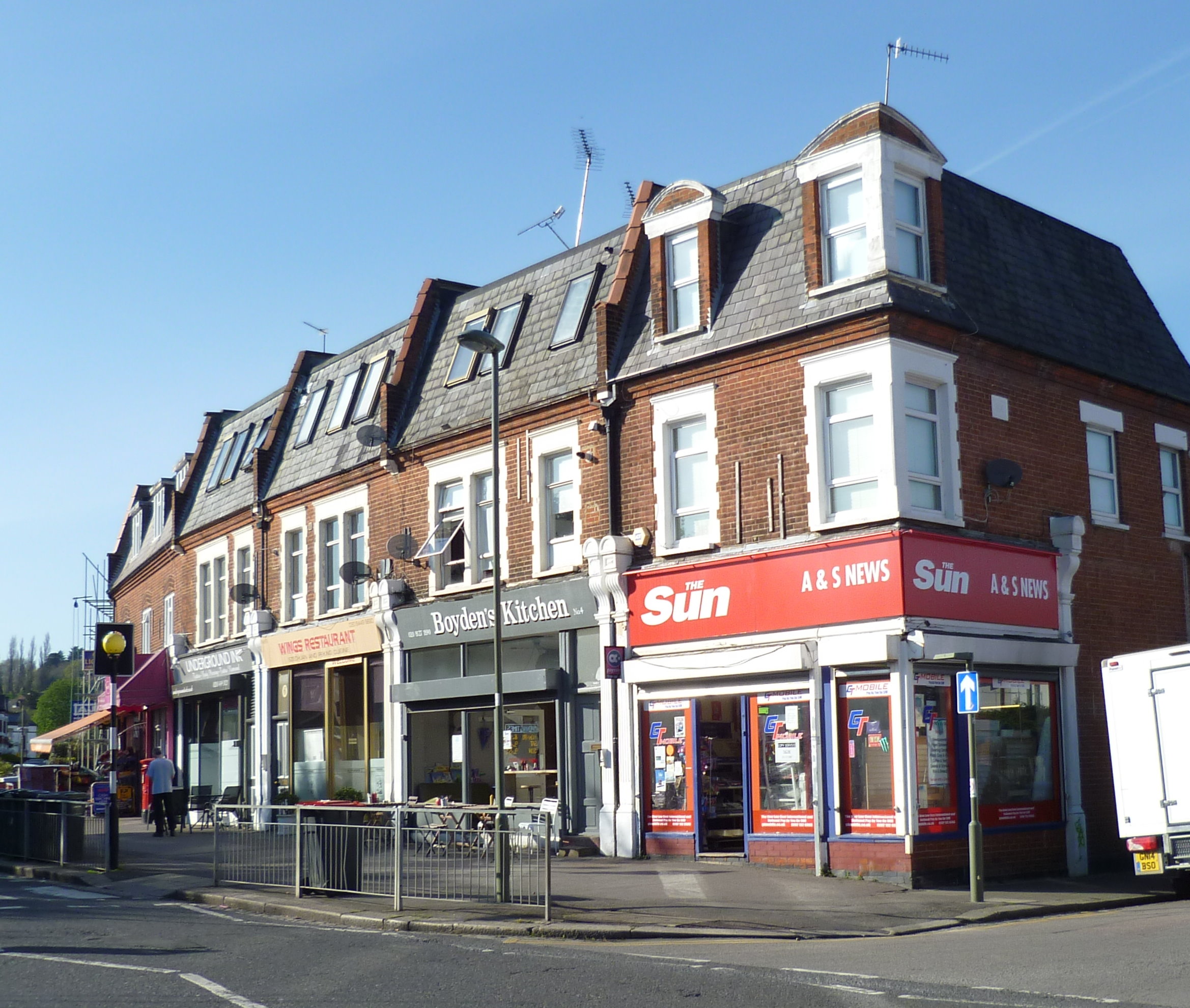 Image: Potters Road shops, Barnet (cropped)