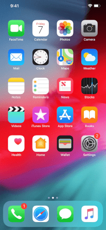 IOS 12 Home Screen iPhone Xs Max.png