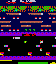 Frogger game arcade