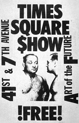 Public poster produced for The Times Square Show