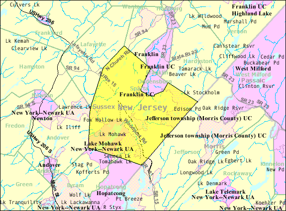 Image: Census Bureau map of Sparta Township, New Jersey