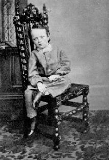 j. J. Thomson jako dítě 1861