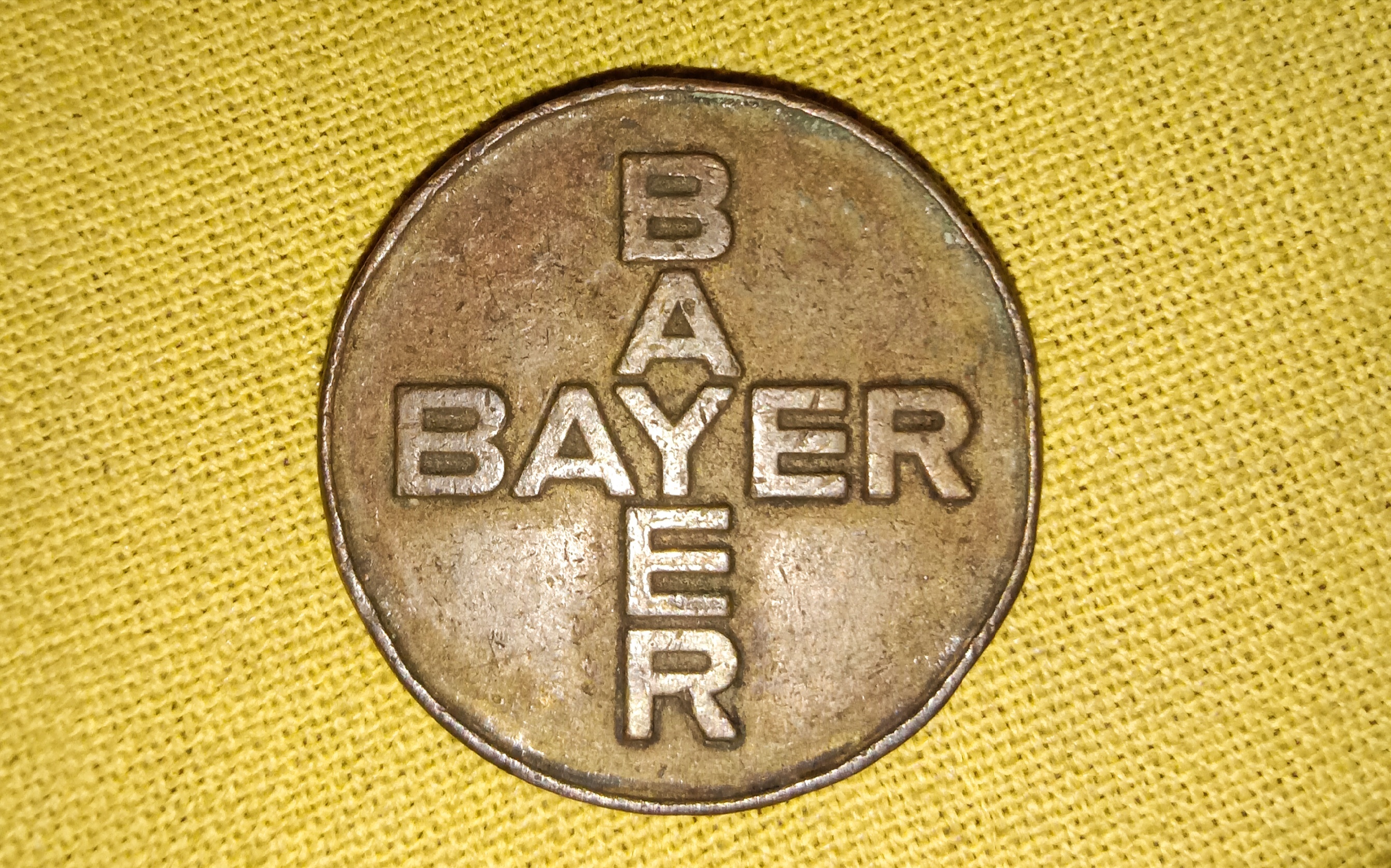 Image Undated token of the Bayer AG, a German multinational