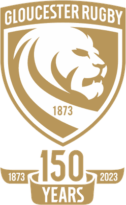 Gloucester Rugby 150 years logo (2023)