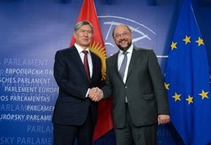 Atambaev and Martin Schulz in EU