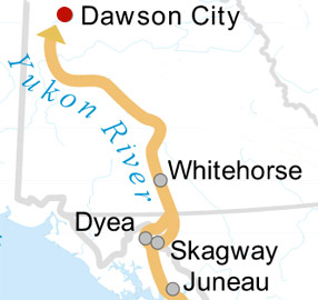 Klondike Routes Map detail
