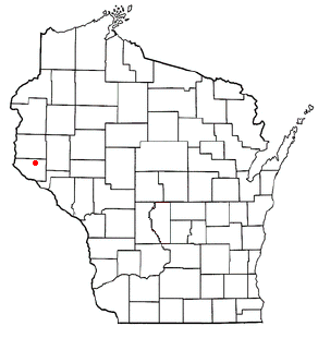Location of Gilman, Pierce County, Wisconsin