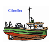Drawing of a gill netter
