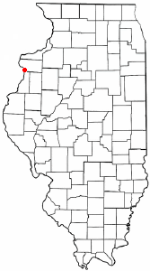 Location of Keithsburg, Illinois