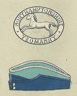 Northamptonshire Yeomanry badge and service cap.jpg