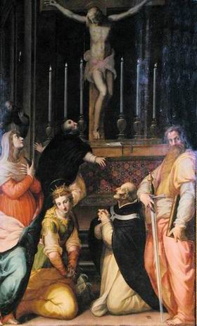 Crocifisso che parla a san Tommaso (1590 ca) del Poppi, san domenico, prato
