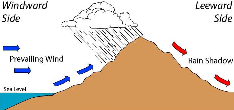 Rain shadow Facts for Kids