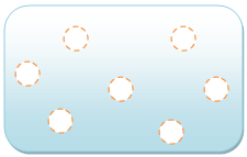 Gas molecules