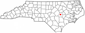Location of Goldsboro, North Carolina