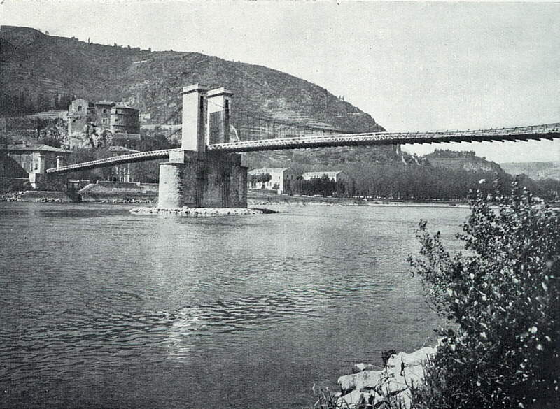 Pont de Tournon-sur-Rhône de 1825