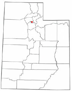 Location of Woods Cross, Utah