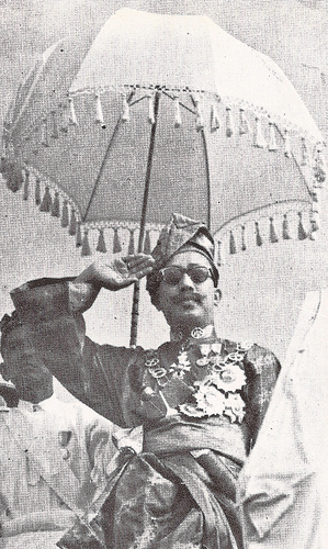 Sultan Omar Ali Saifuddien III salute