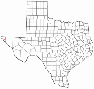 Location of Horizon City, Texas