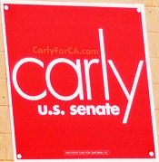 Carly Fiorina 2010 Sign