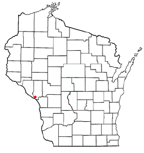 Location of Trempealeau (town), Wisconsin