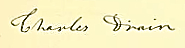 Charles Drain signature