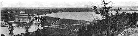 Cooke Dam Au Sable River MI c 1920
