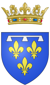 Coat of arms of the Duke of Orléans (as prince of the blood)