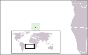 Location of Saint Helena in the Atlantic Ocean.