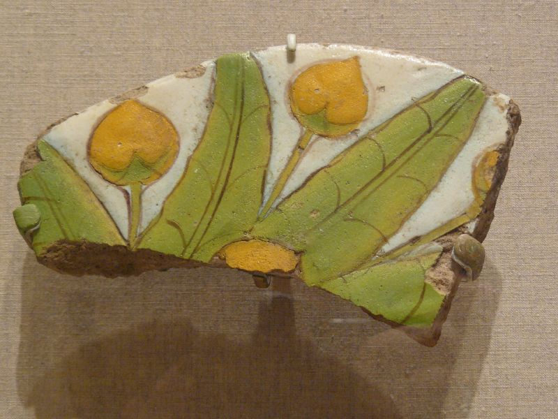 WLA brooklynmuseum Floral Inlay Faience